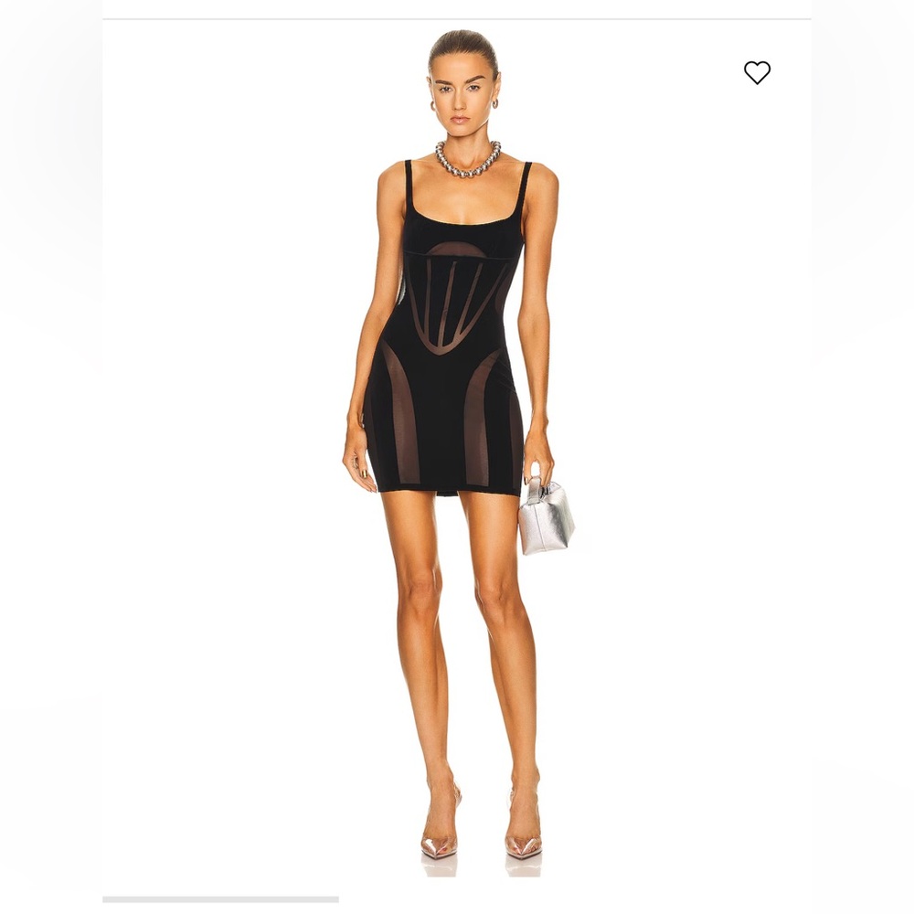 WOLFORD x Mugler Flock Shaping Dress
